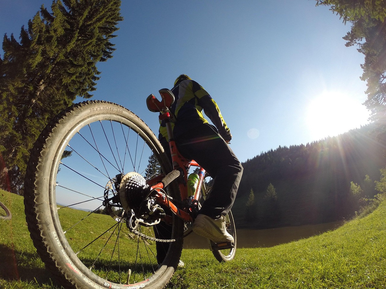 Mountainbiken in meribel col de la loze