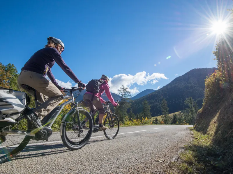 Elektrische fietsen op de wegen van Chartreuse