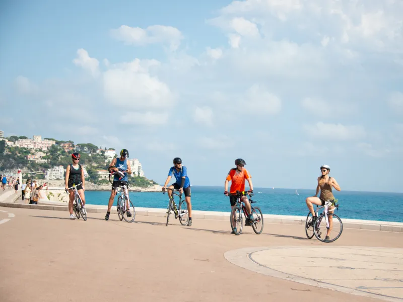 Aankomst van de Route des Grandes Alpes in Nice