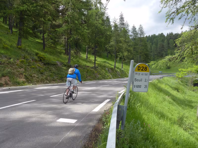 Verlaten van Valberg richting de Col de la Couillole