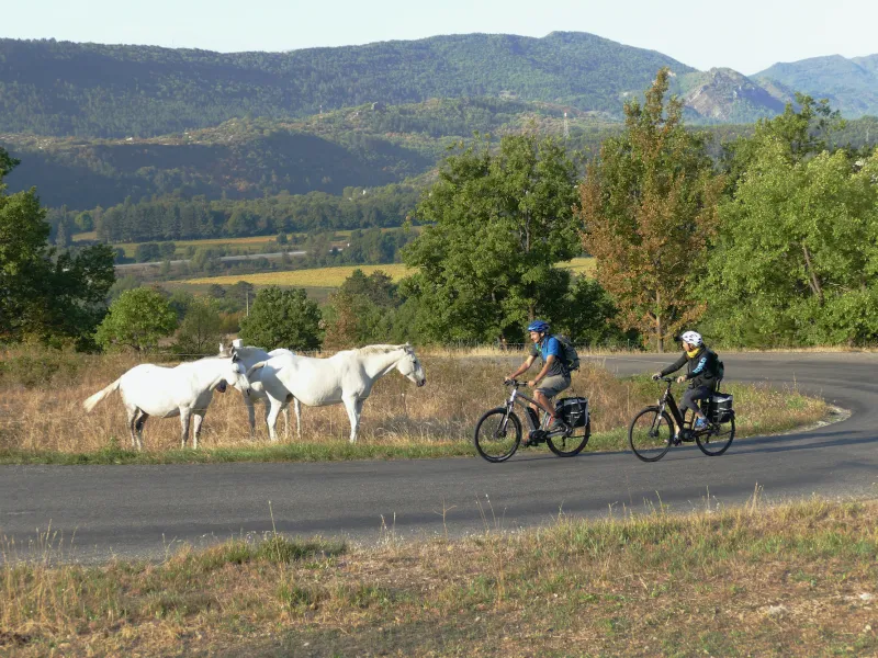 Aan de voet van de Col de Fontbelle als je Sisteron verlaat