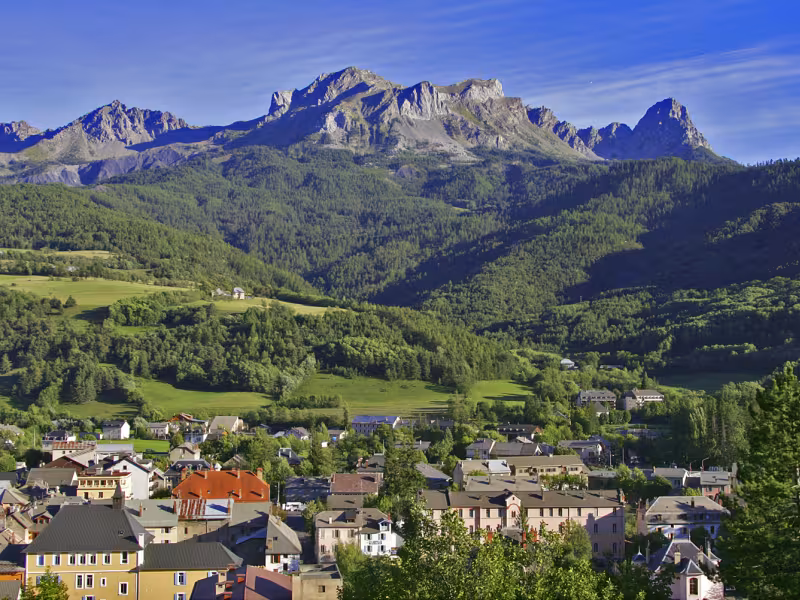 Uitzicht op Barcelonnette Ubaye