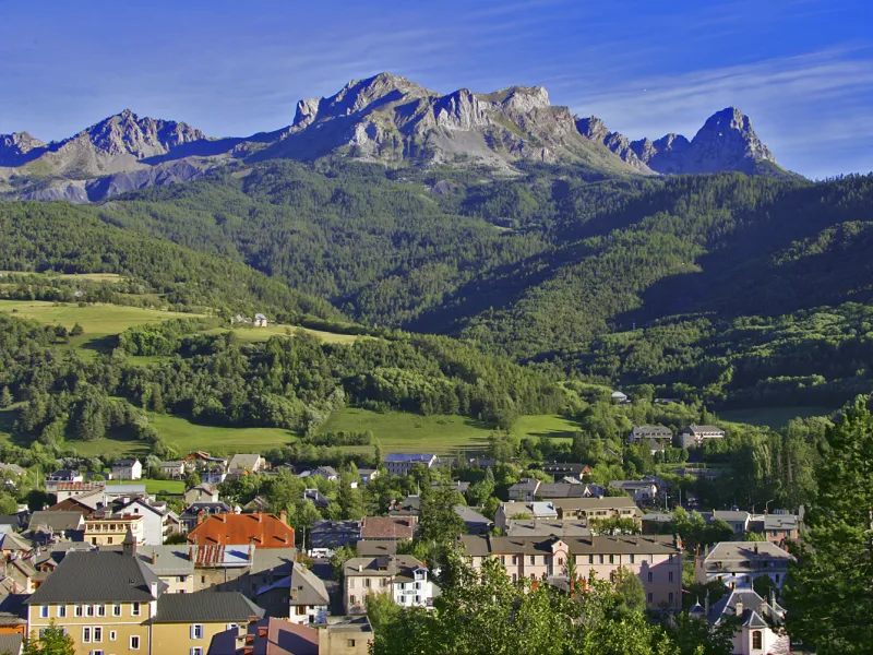 Uitzicht op Barcelonnette Ubaye