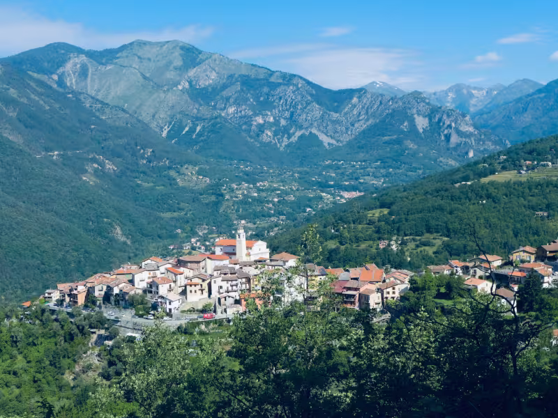 La Bollène-Vésubie in de Alpes Maritimes