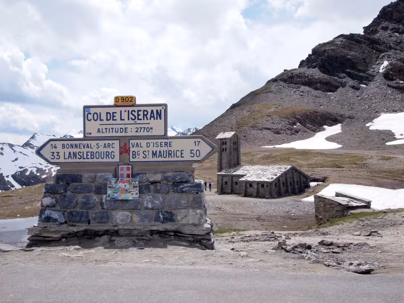 De Col de l'Iseran en de Chapelle Notre-Dame-de-Toute-Prudence