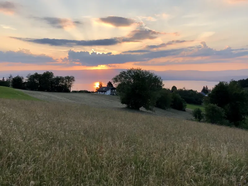Zonsondergang aan het Meer van Genève