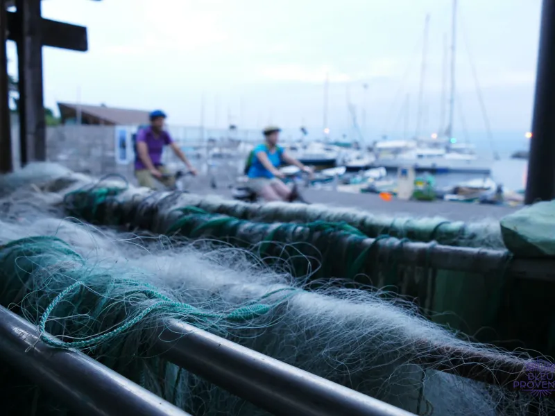 Afgraving in de haven van Thonon-les-Bains