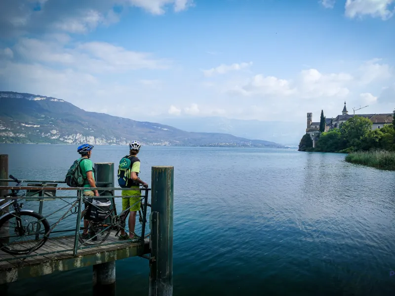 Lac du Bourget en abdij van Hautecombe