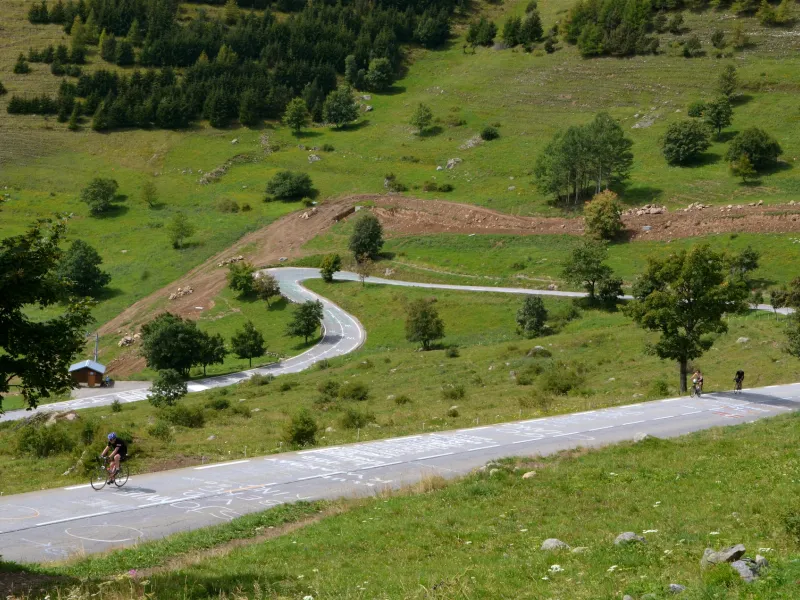 Op weg naar Alpe d'Huez