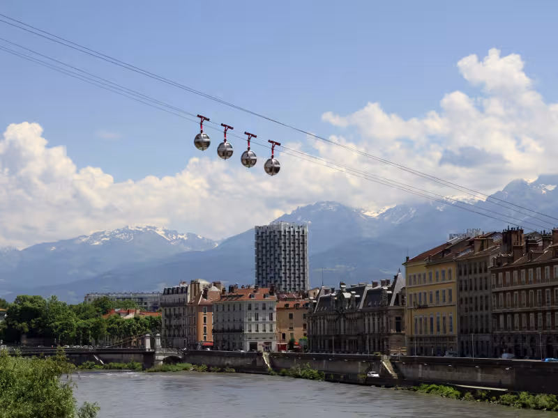 Grenoble in het hart van de Alpen