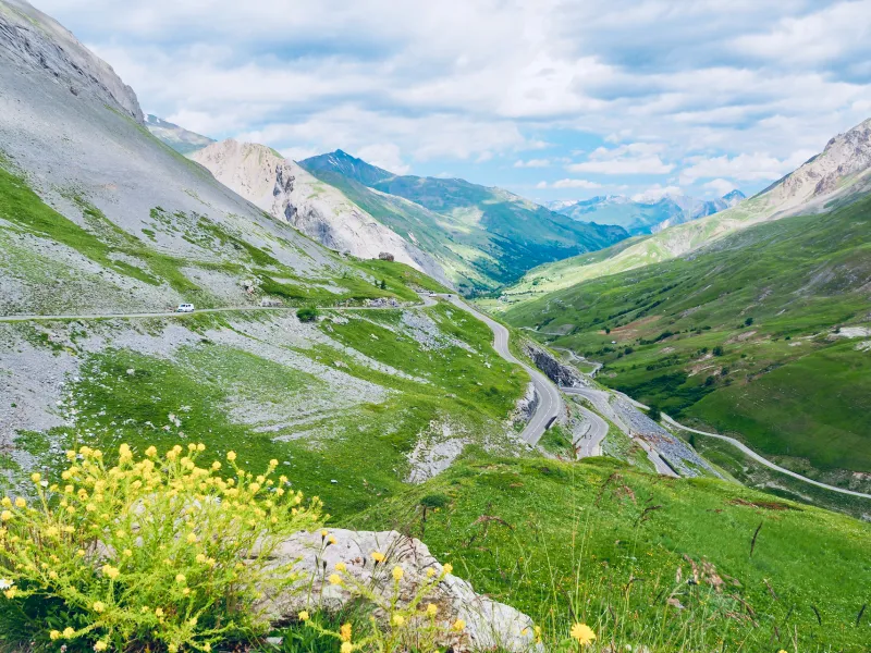 Veters aan de noordkant van de Col du Galibier