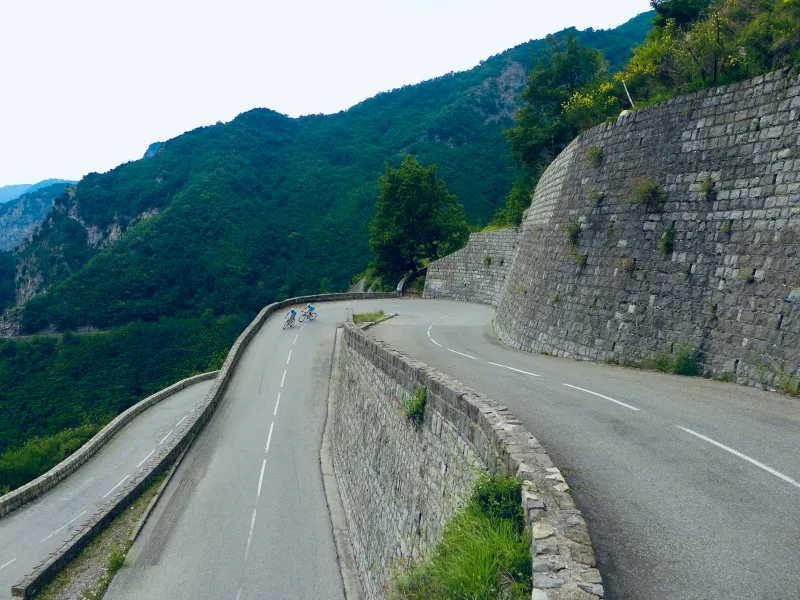 Veters aan de zuidkant van de Col de Turini bij Moulinet