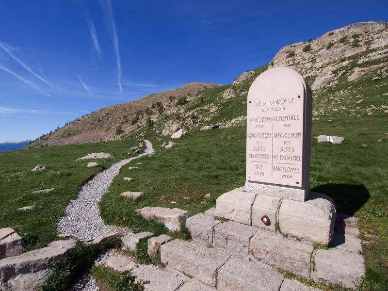 De Col de la Cayolle, vertrekpunt voor wandelingen naar het Nationaal Park Mercantour