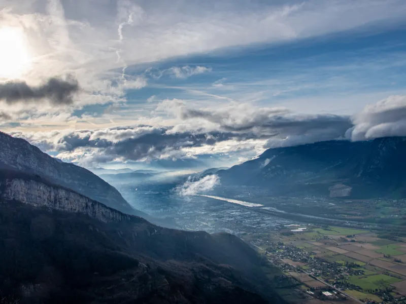 De Néron en de Vercors boven de Isère bij Grenoble