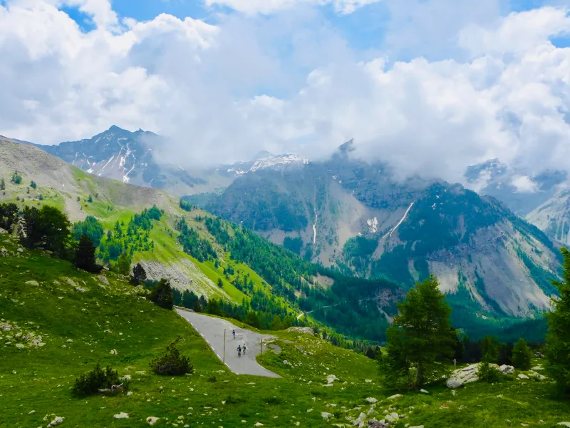 De Val d'Entrants op de zuidelijke hellingen van de Col de la Cayolle