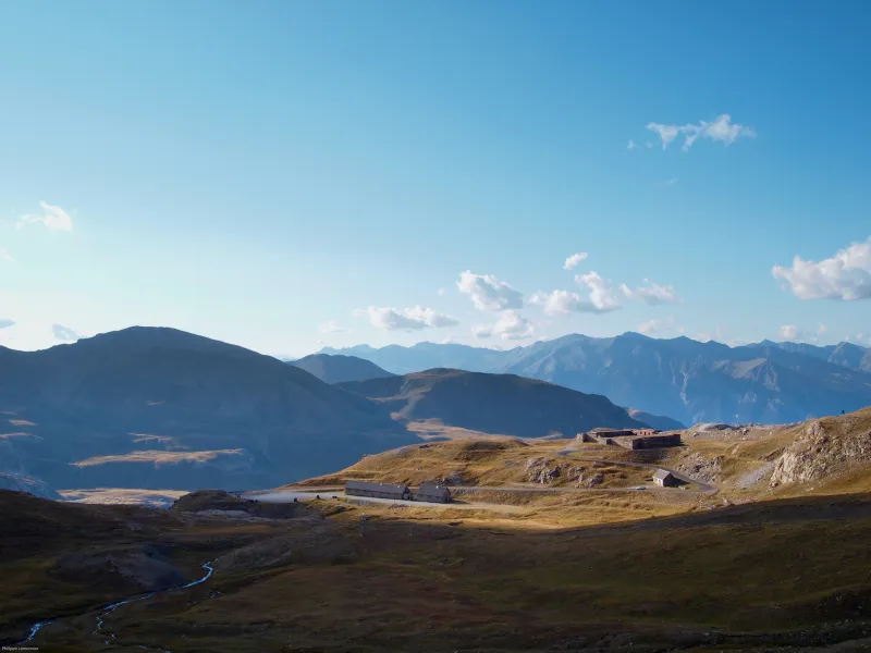De Fourches kamperen op de Col de Restefond