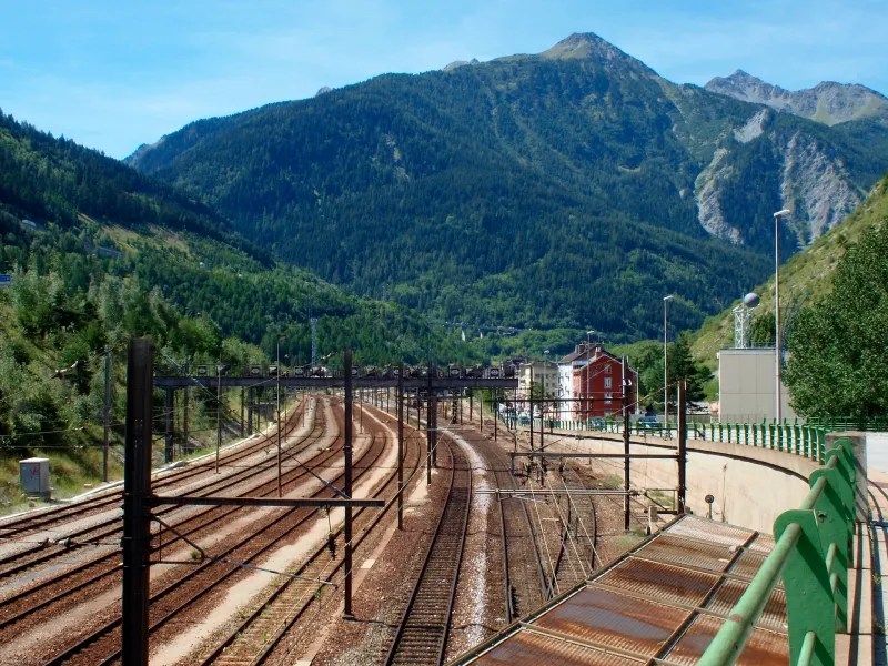 Modane, een spoorwegknooppunt in de Alpen