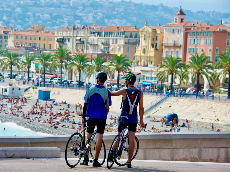 Nice, de stranden, de Promenade des Anglais, het einde van de reis
