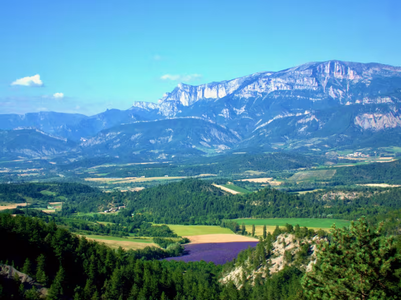 Panorama van de Glandasse vanaf Barnave
