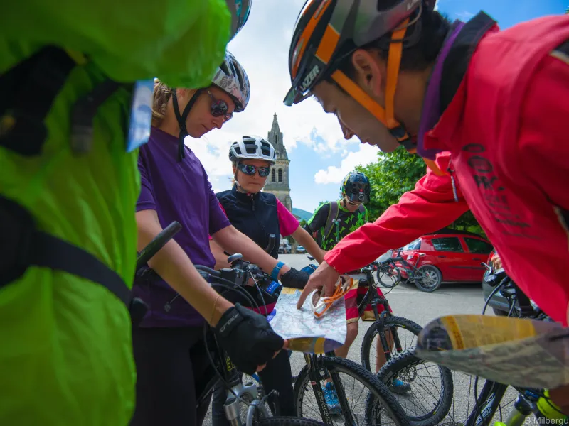 Kaart van de P'tites Routes du Soleil