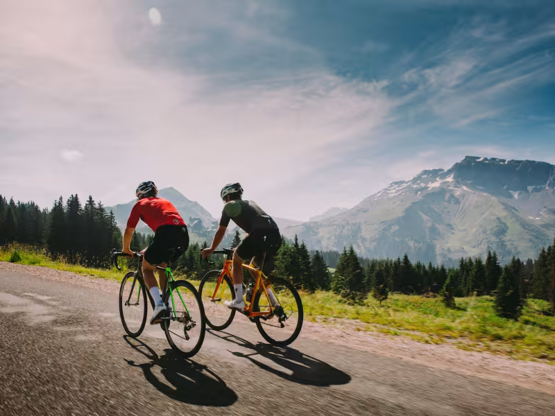 fietsers dachten dat Avoriaz klim