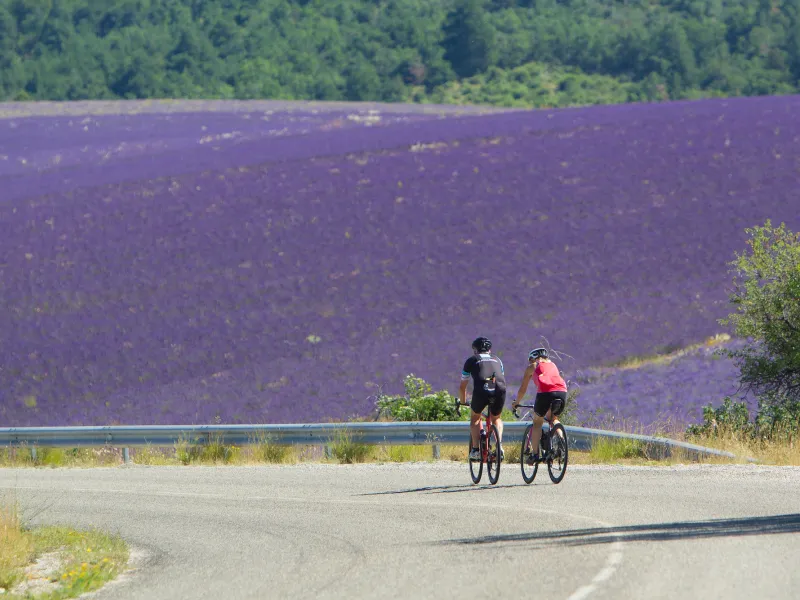 Fietsers in de Baronnies
