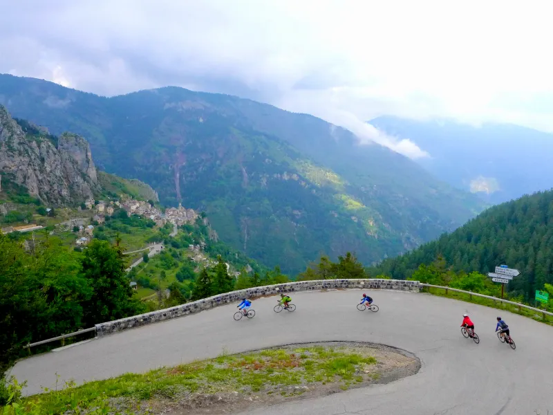Zuidoostelijke zijde van de Col de la Couillole