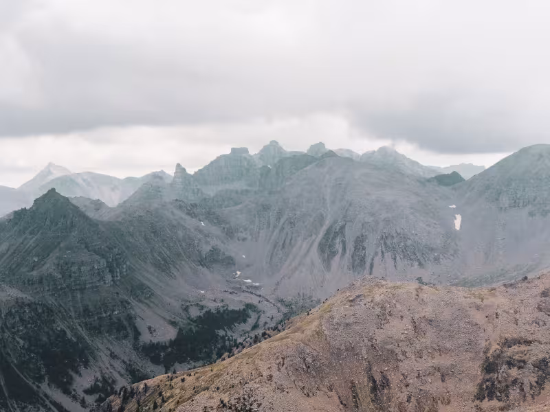 Uitzicht vanaf de top van La Bonette