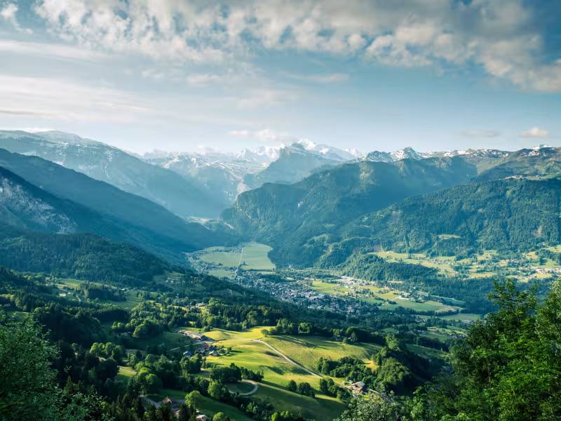 Uitzicht op Samoens