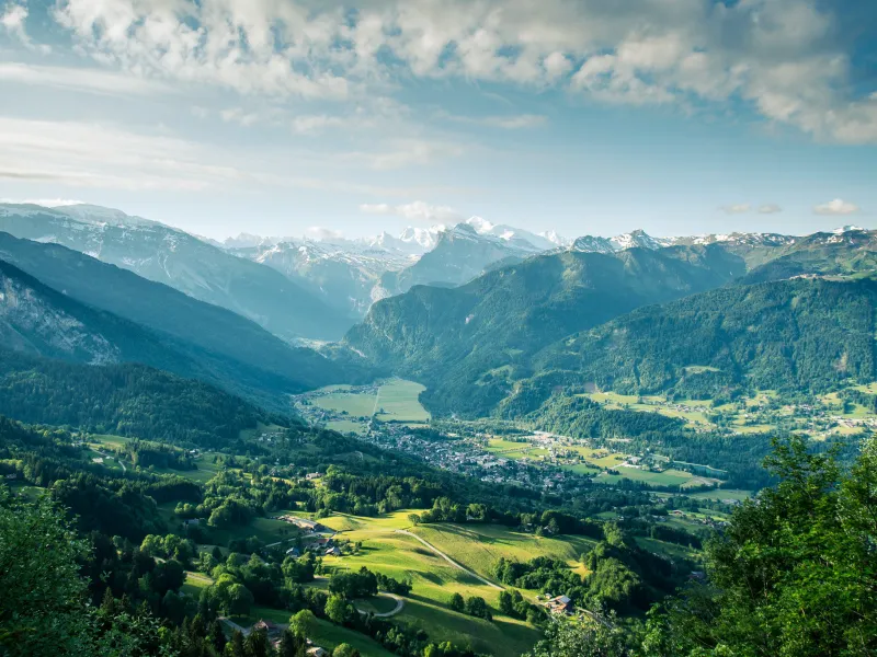 Uitzicht op Samoens