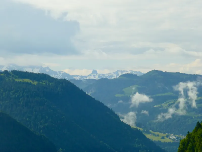 Uitzicht op de Pierra Menta vanaf de Col des Saisies