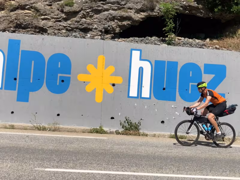Op weg naar Alpe d'Huez