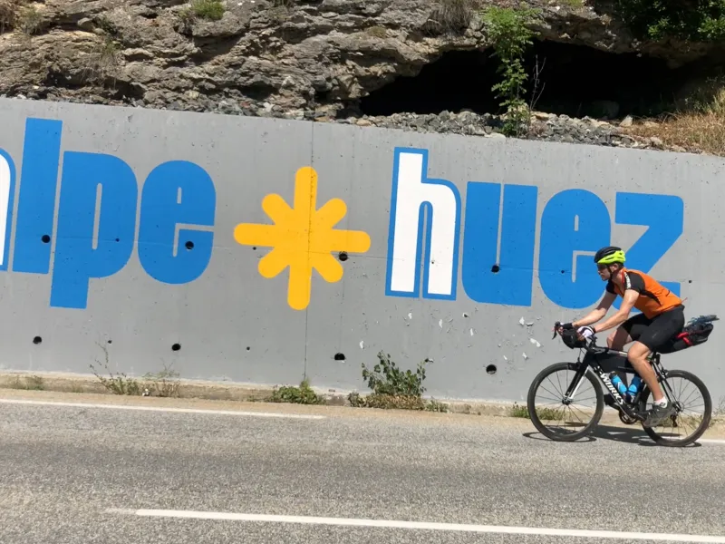 Op weg naar Alpe d'Huez
