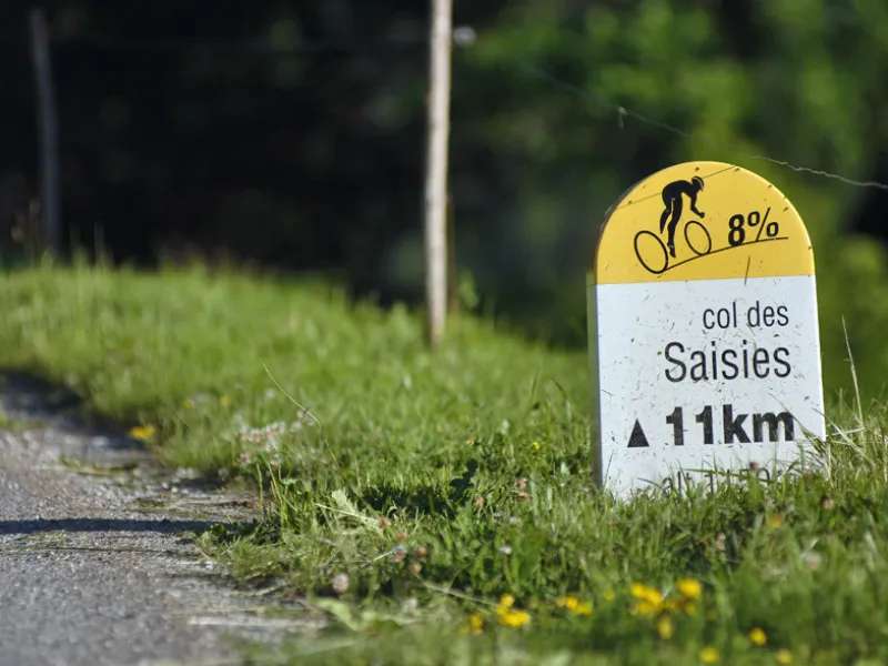 Beklimming van de Col des Saisies vanuit de Val d'Arly