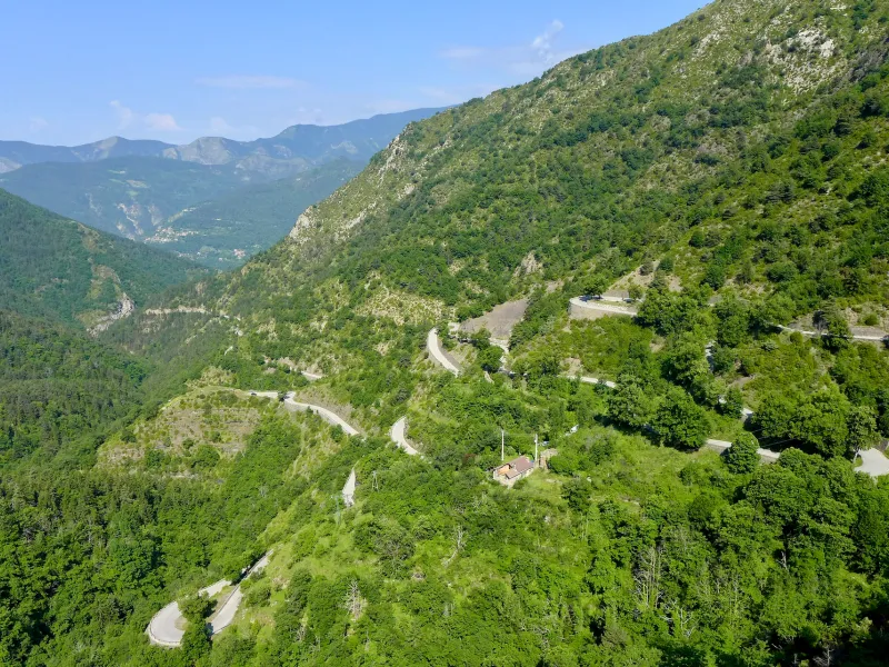 Noordkant van de Col de Turini