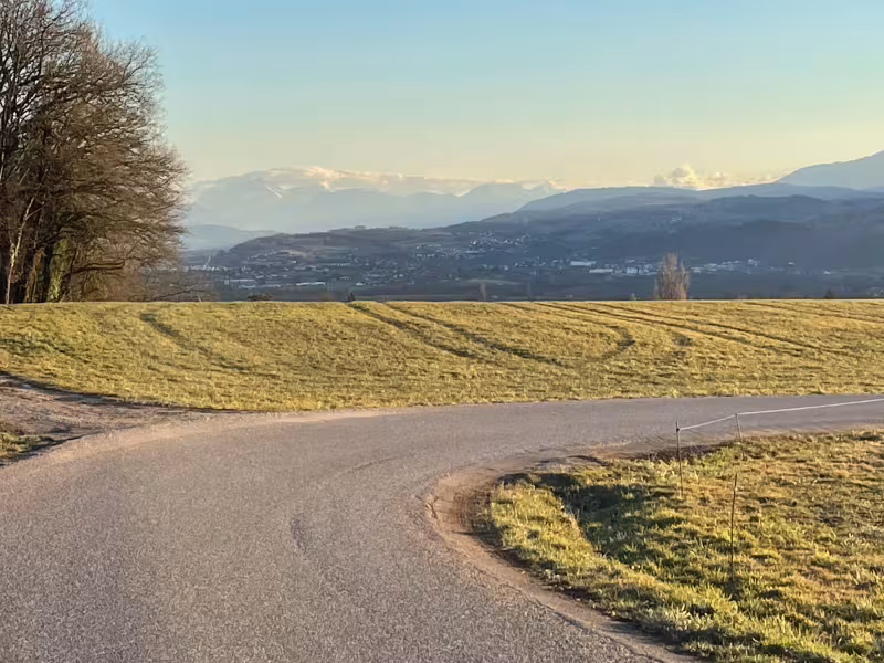 Uitzicht op de Alpen vanaf de Albannais