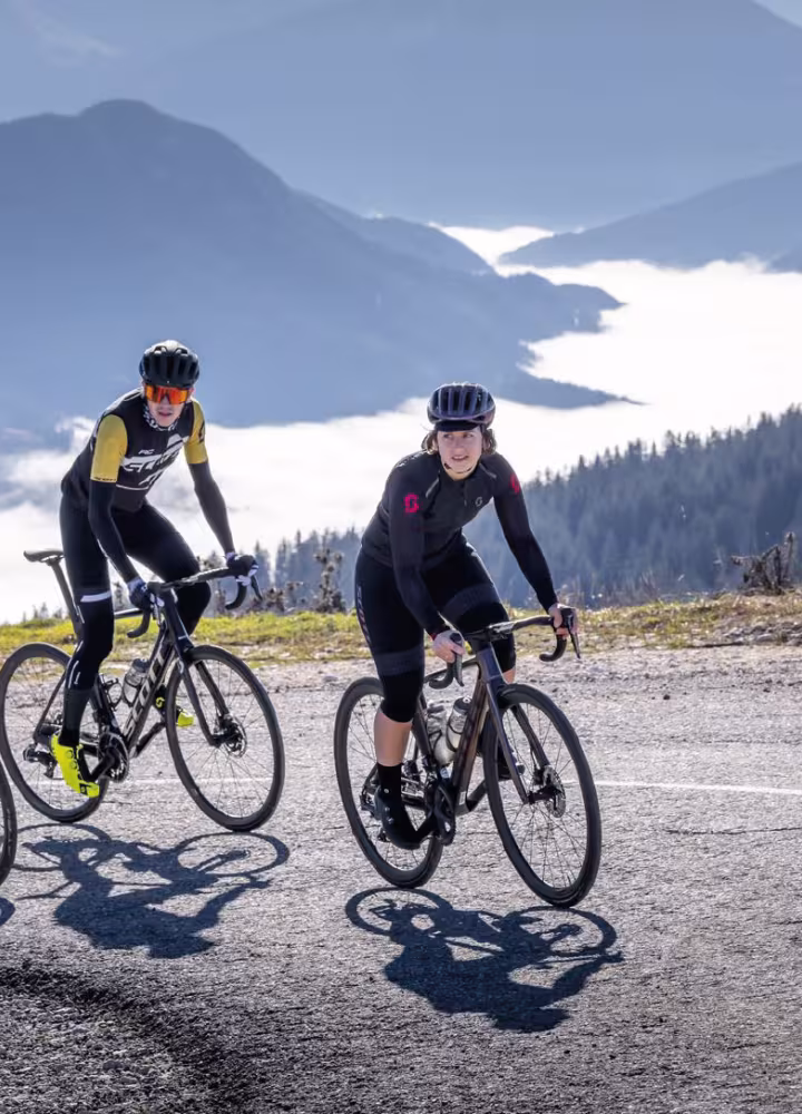 fietstocht in semnoz