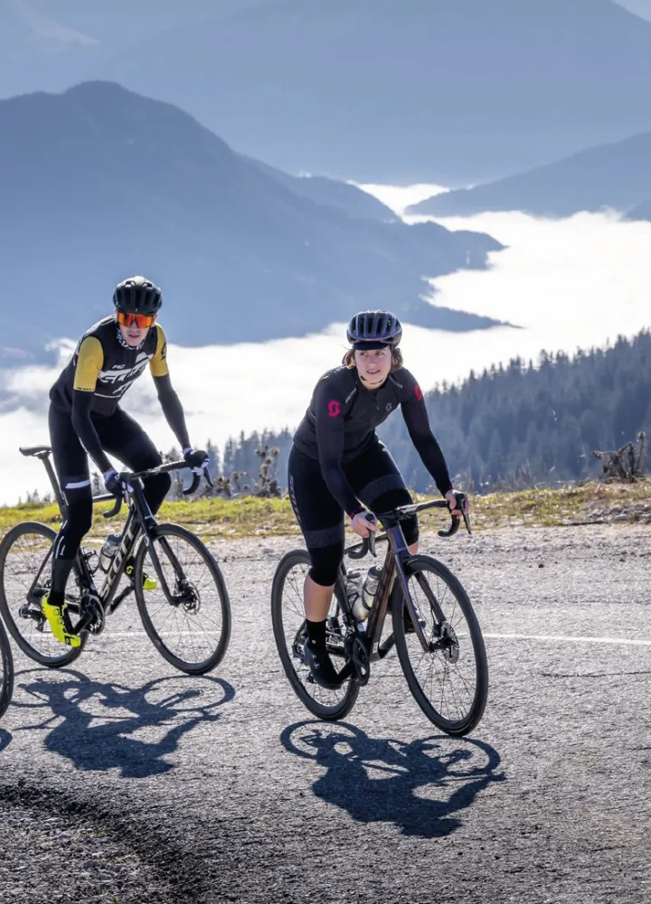 fietstocht in semnoz