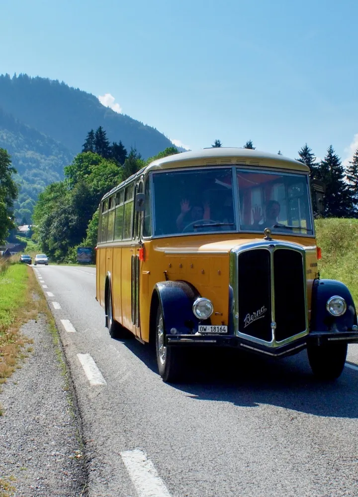Oude bus op de RGA