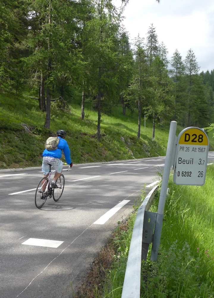 Verlaten van Valberg richting de Col de la Couillole