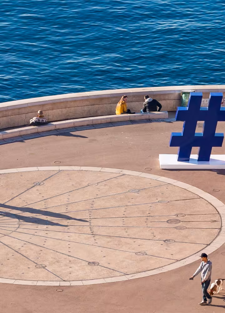 Esplanade de Nice voor de zee