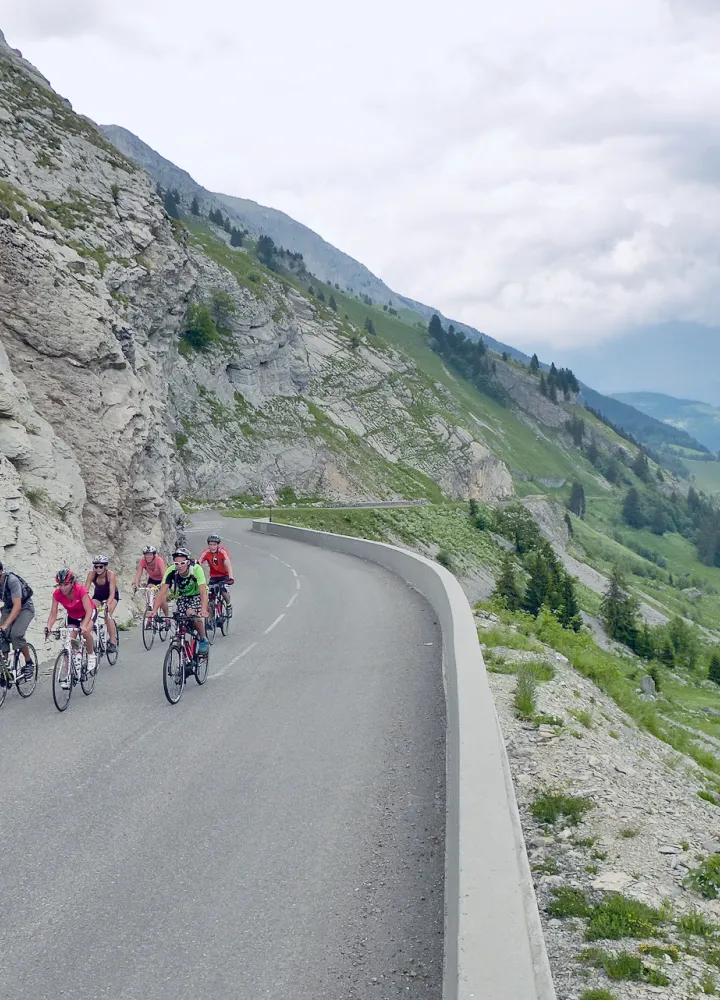Laatste steile helling aan de noordkant van Colombière