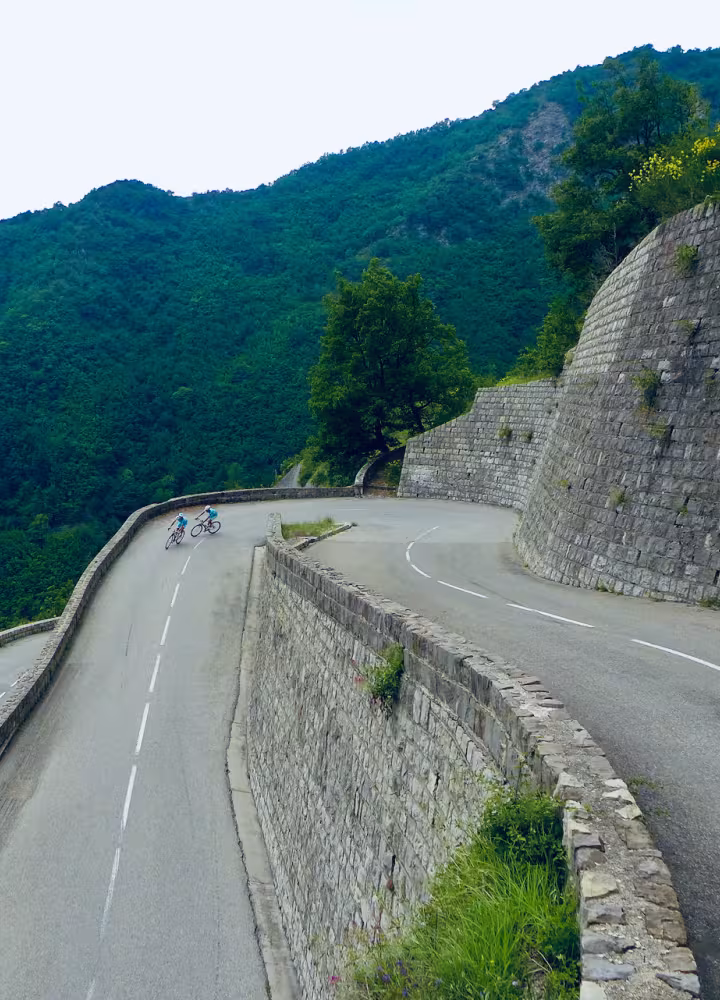 Veters aan de zuidkant van de Col de Turini bij Moulinet