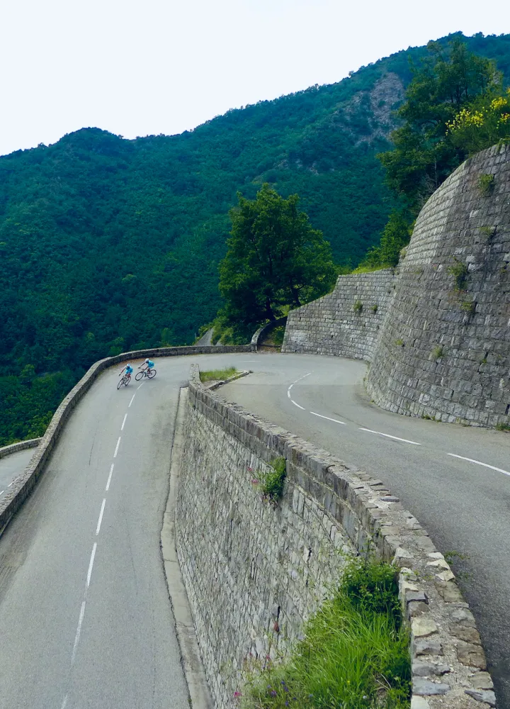 Veters aan de zuidkant van de Col de Turini bij Moulinet