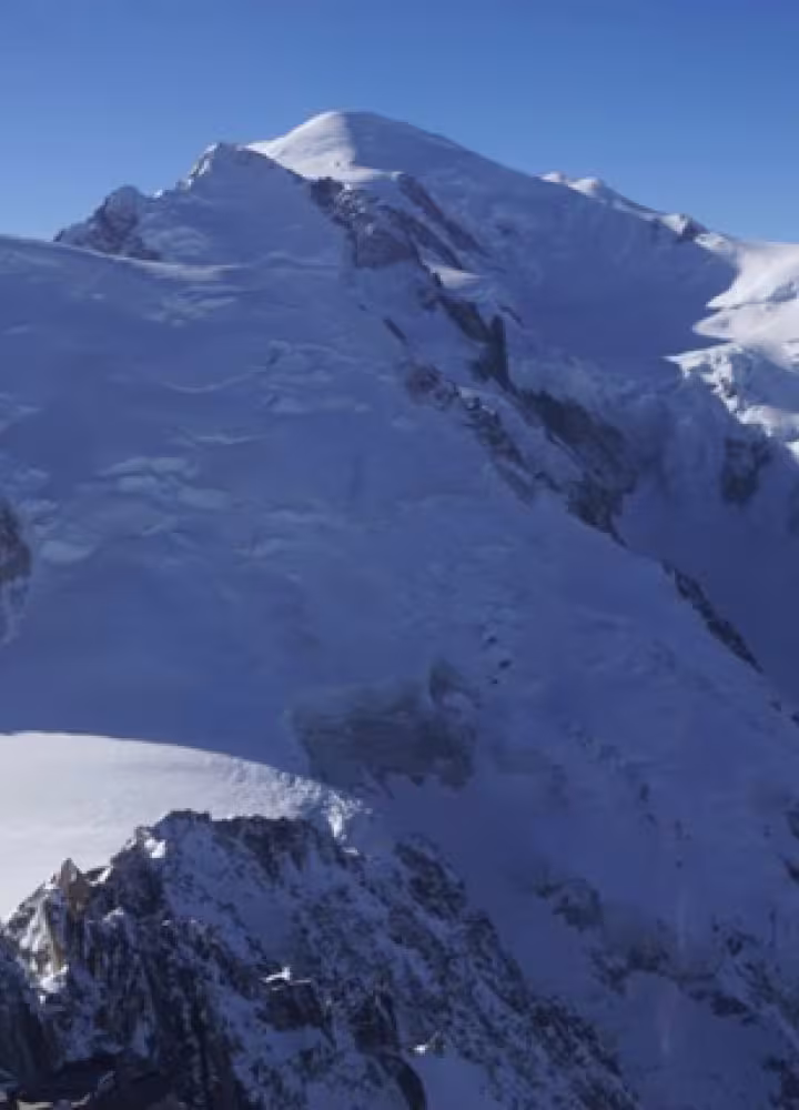 Mont Blanc en de Aiguille du Midi