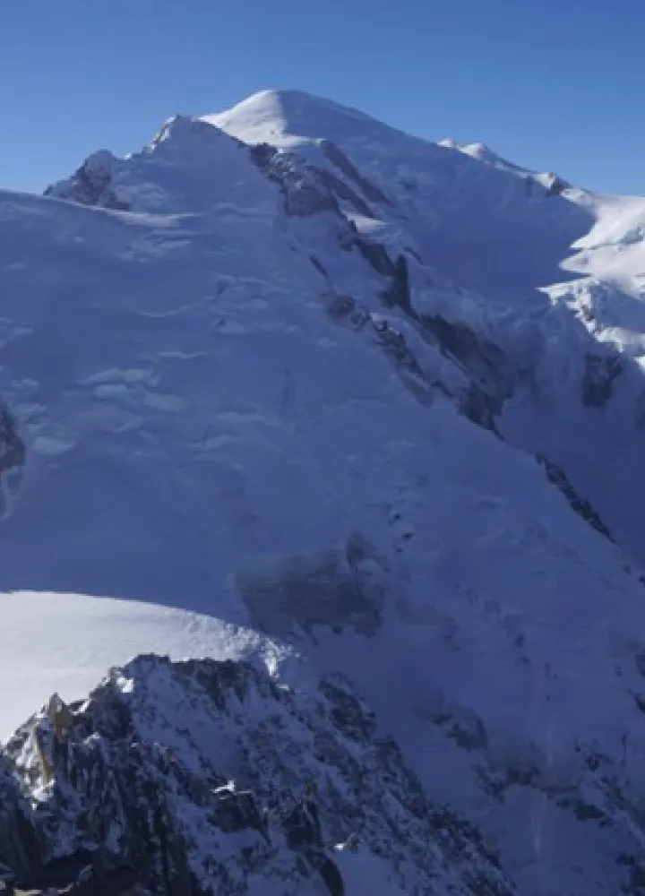 Mont Blanc en de Aiguille du Midi