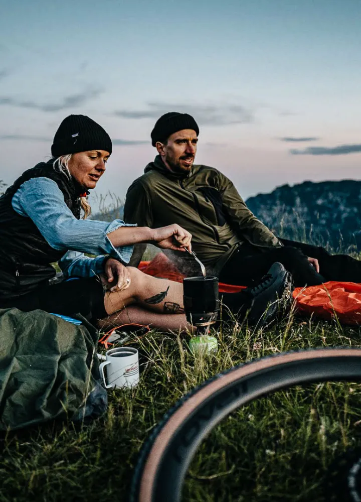 BIvouac grindroute van de Grandes Alpes