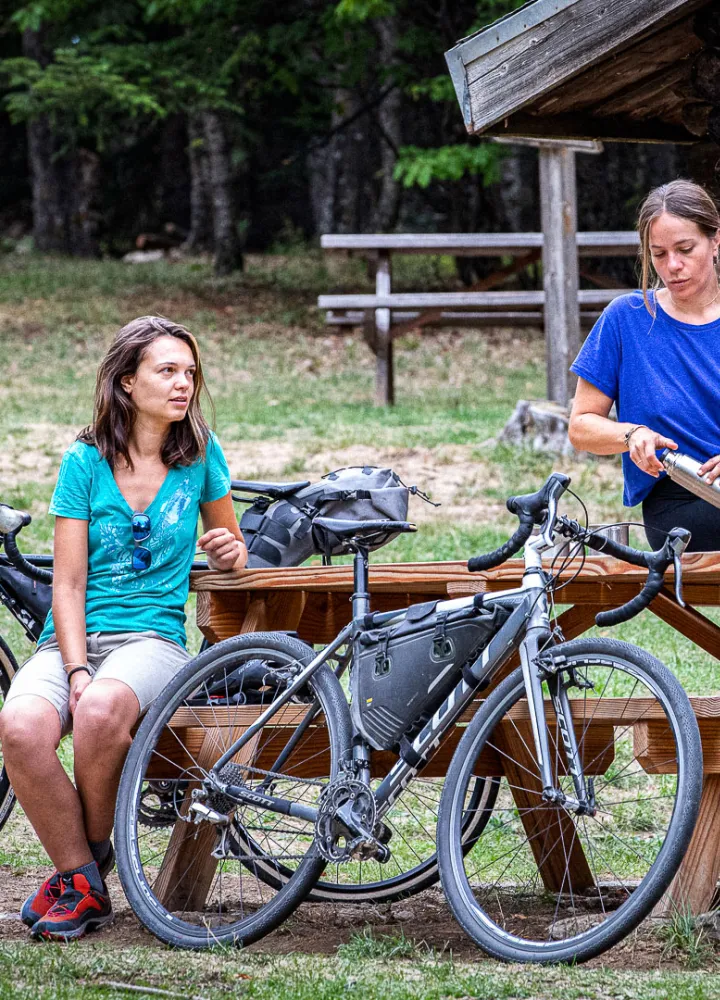 overnachting in een gîte voor fietsers Route des Grandes Alpes