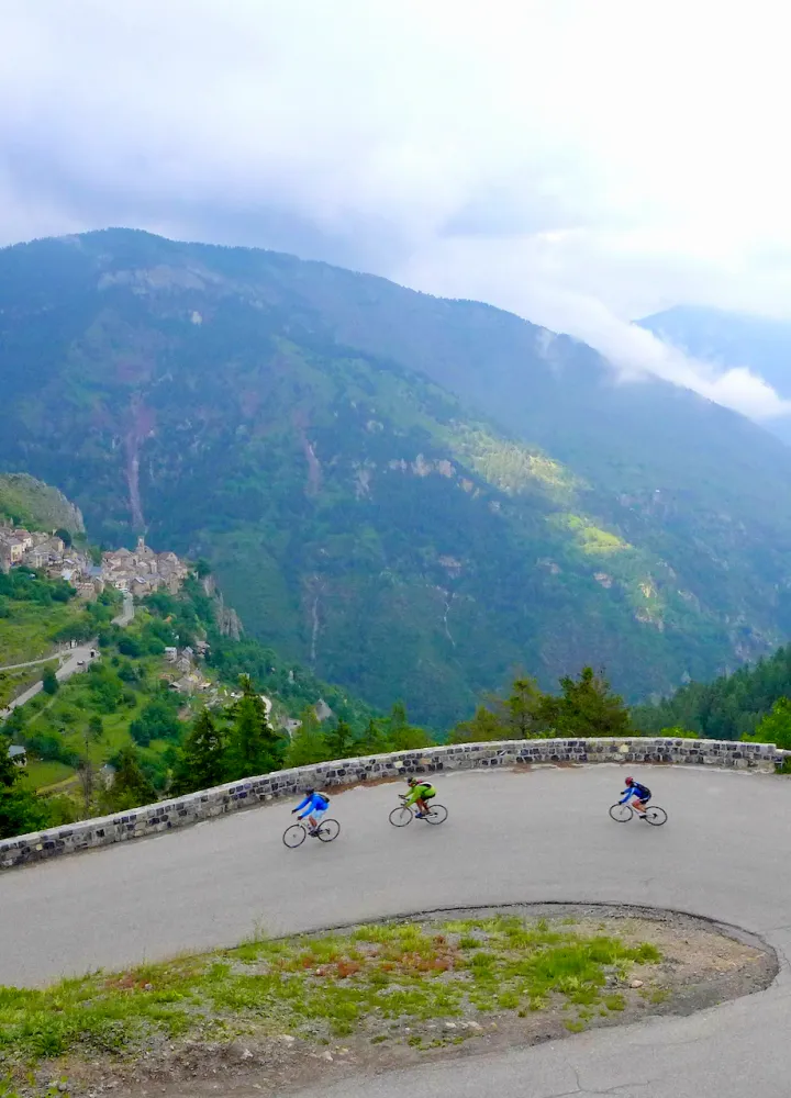 Zuidoostelijke zijde van de Col de la Couillole
