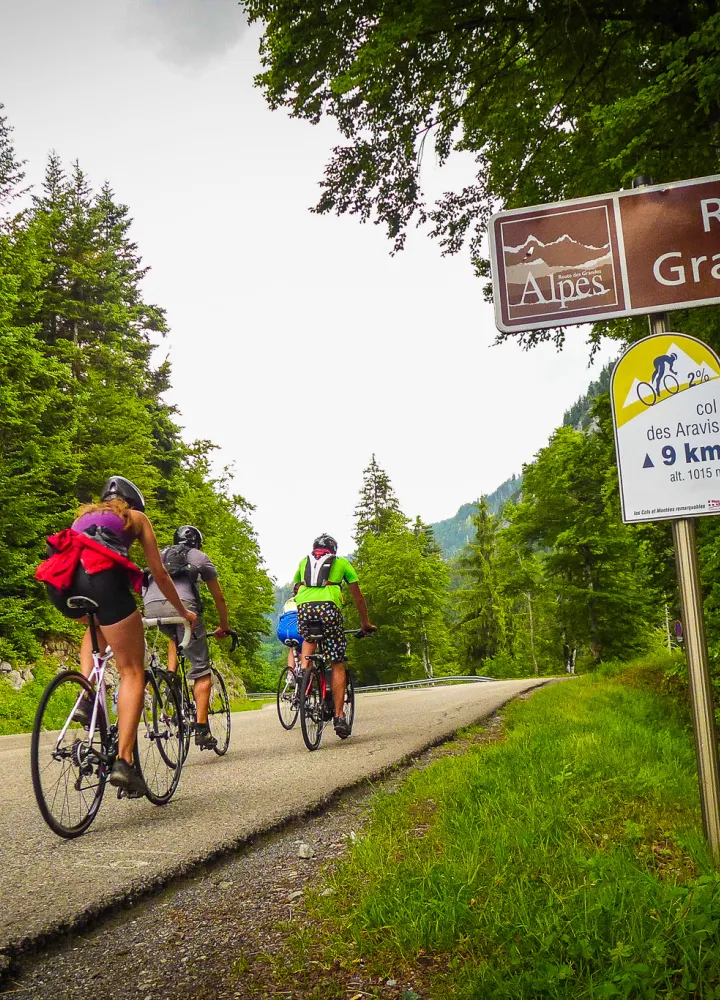 Wegwijzer op de Route des Grandes Alpes